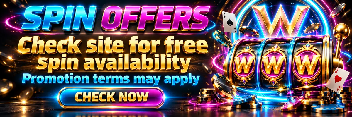 Glowing slot reels and neon light trails highlighting possible free spin promotions at WePlay88.